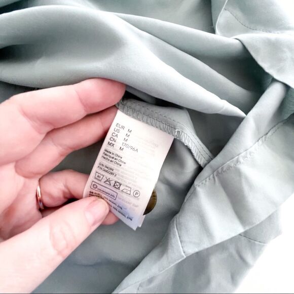 H&M // Divided // Dusty Green long lightweight coat // Size M // Never worn - Picture 7 of 7